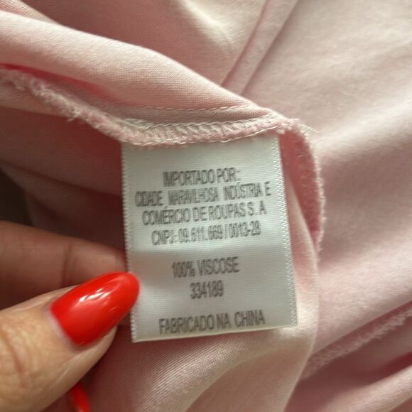 Farm Rio 100% viscose Elegant Floral Maxi Dress in Orange and Pink, L - Picture 13 of 13